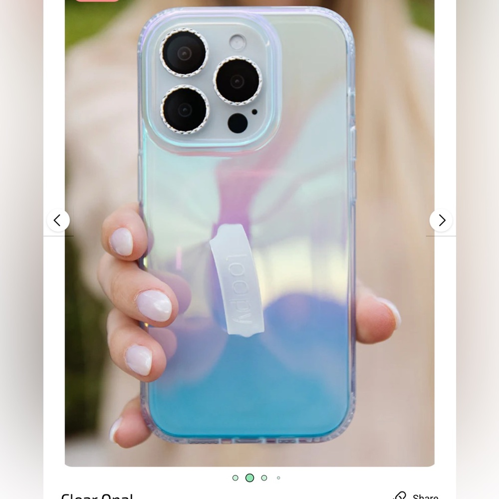 Loopy clear opal case